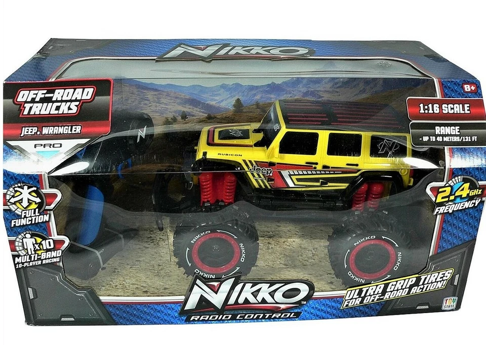Nikko R/C ferngesteuerter Offroad-LKW im Maßstab 1:16 Jeep Wrangler & Sound Spielzeug - Bild 1 von 1