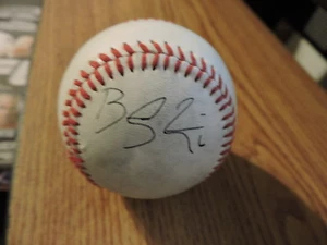 Bradley Zimmer MLB Autograph signed Game Used Ball Hillcats Indians - Picture 1 of 2