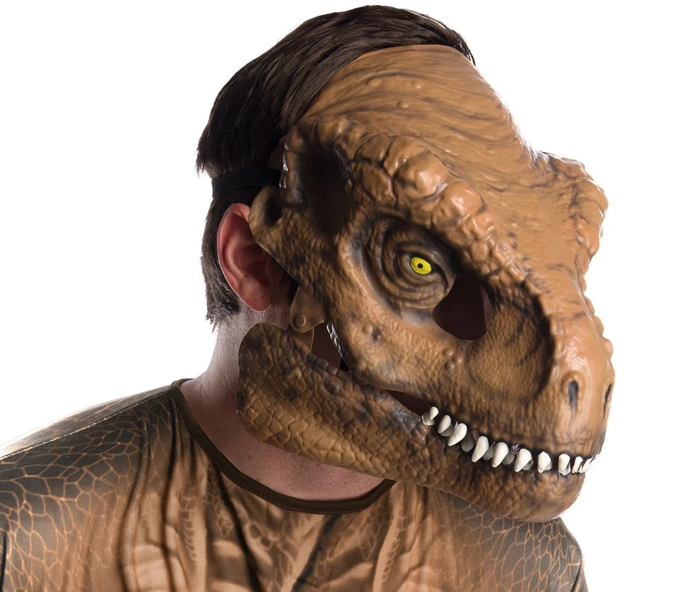 T-Rex Movable Jaw Mask Jurassic World Dinosaur Halloween Costume Accessory - Image 1 of 1