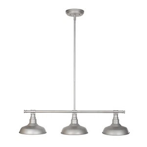 Kimball Indoor Pendant in Galvanized Steel, 3-Light - Picture 1 of 5