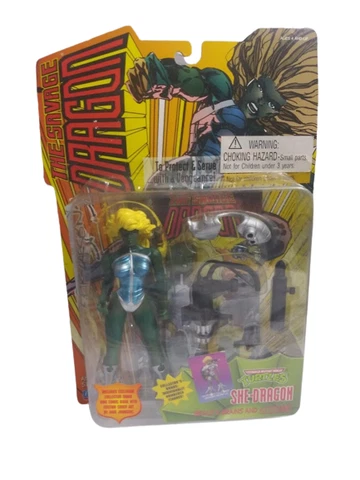 SEALED MOC VTG 1995 NINJA TURTLE TMNT THE SAVAGE DRAGON SHE-DRAGON FIGURE Cover