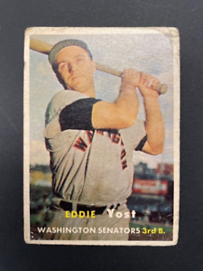 1957 Topps Baseball #177 Eddie Yost - Washington Senators - VG - CENTERED