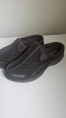 Easy Spirit Women's Slip-On Mules Brown Suede "Set  Travel Time" Size 7W - Image 1 of 4