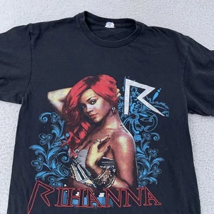 2013 Rihanna Concert Shirt Small Black Diamonds World Tour A$AP Rocky Rap Tee - Picture 1 of 9