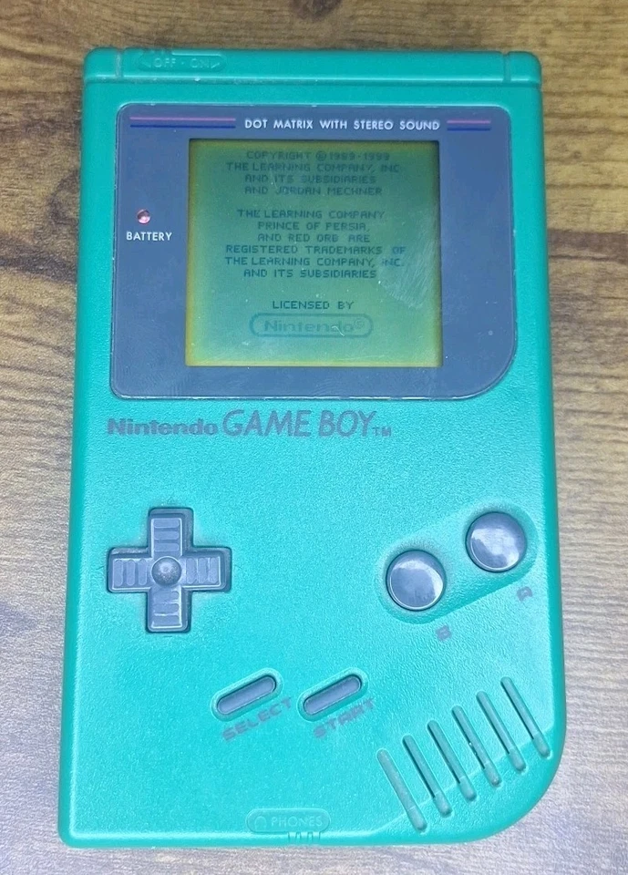Sistema de consola portátil Nintendo Gameboy original verde DMG-01 Play It Loud Foto 1 de 4