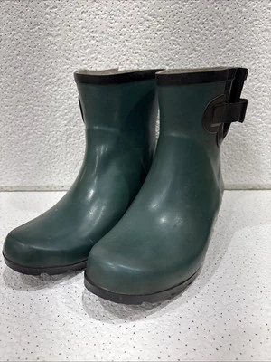 Botines de lluvia de goma nómada verde para mujer, talla 7 Foto 1 de 4