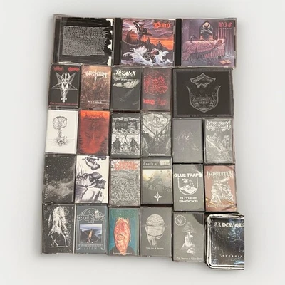 Black Metal Death Doom Cassette Tapes CD Lot 25 Rare Demos Underground Limited - Image 1 of 4