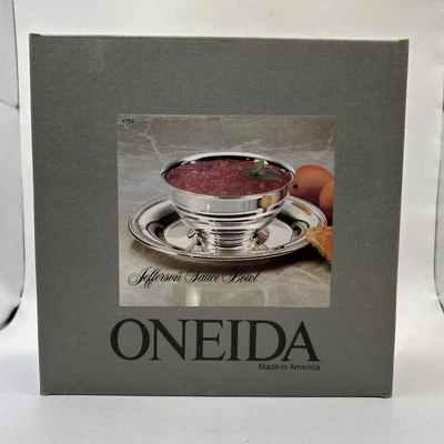 1989 Oneida Silverplate Jefferson Sauce Bowl Factory Sealed #4783 - Image 1 of 4