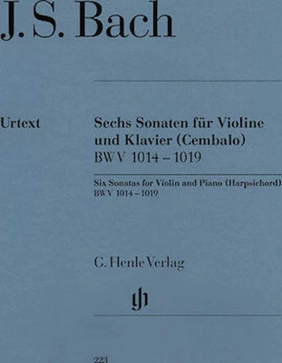 6 Sonatas for Violin and Piano (Harpsichord) BWV 1014-1019 - Image 1 of 4