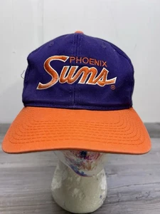 Vintage Sports Specialties Phoenix Suns Script 90s Twill 2Tone Snapback Hat NBA - Picture 1 of 18