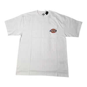 Dickies Men's Pocket T-shirt, 100% Cotton,  Short Sleeve,  White Color, Size M. - Picture 1 of 4