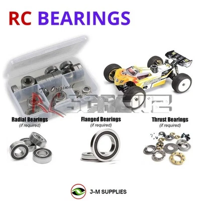 RCScrewZ Rubber Shielded Bearings aga002r for Agama Racing A8T/Evo 1/8th Truggy - Image 1 of 4
