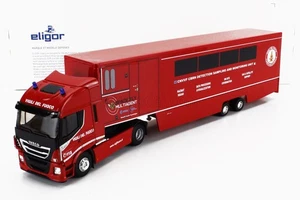MODELLINO CAMION STATICO ELIGOR IVECO FIAT STRALIS 480E6 POMPIERI 2018 1/43 - Foto 1 di 7