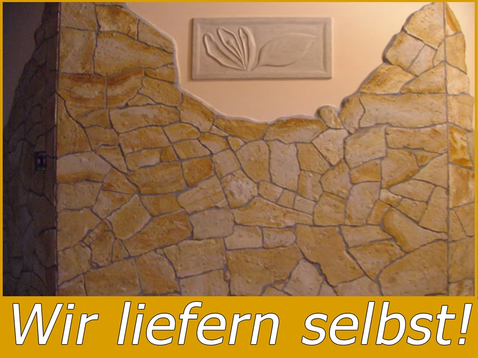 15M² NATURSTEIN VERBLENDER POLYGONALPLATTEN MOSAIKPLATTEN BAD TREPPEN 1CM - Bild 1 von 1