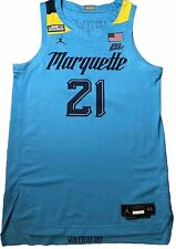 Mens Marquette Basketball Jersey Brown #21 Player Issued PE Size 44+2  2020-2021