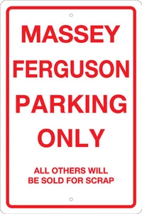 Massey Ferguson 12" x 18" ALUMINIUM PARKSCHILD-TRAKTOREN, LANDWIRTSCHAFT, LANDWIRTSCHAFT - Bild 1 von 2