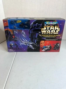 1996 Galoob Star Wars Micro Machines Tie Fighter Pilot/Academy NIB - Picture 1 of 5