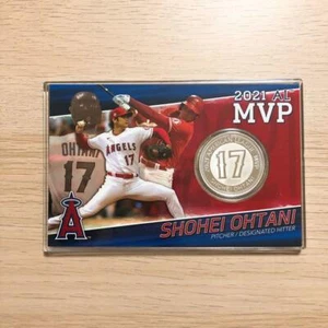 Shohei Ohtani Angels 2021 AL MVP Silver Coin Card 3000 Limited JAPAN ORIGINAL - Picture 1 of 3