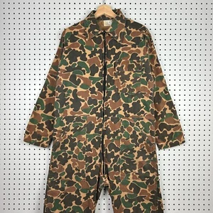Duck Camo Frog Camo Hunting Coveralls Overall Size Medium 70s 80s Work Wear READ - Picture 1 of 8