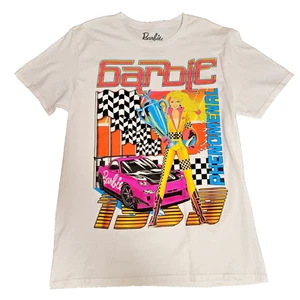New Mattel 2023 Barbie Phenomenal 1959 Hot Pink Race Car T-Shirt Size Medium - Picture 1 of 6