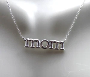 Giani Bernini Mom Pendant Necklace 925 Sterling Silver 16" +2" Retail $73 - Picture 1 of 5