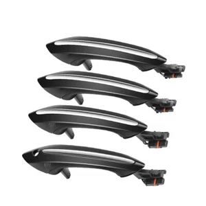 Black Exterior Door Handle Left Right Fit For 2008-2013 BMW 5 series F07 GT - Picture 1 of 7