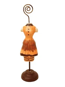 (27210) FIGURA MANIQUI PORTANOTAS CUELGA NOTAS JOYAS FOTOS PRECIOS NARANJA - Picture 1 of 1