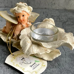 RARE! 100% Handmade VTG Jiovanni Giftware Collection Baby Fairy Tea Light Holder - Picture 1 of 6
