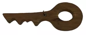 VTG Hand Made 11" x 4 5/8" Barn wood "Key" Holder with Hook-Antique Wood - Picture 1 of 9