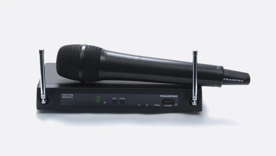 TRANTEC S4.04-HD-EB GD5 HANDHELD RADIO MIC VOCAL SET FREQUENCY RANGE 863-865MHz - Image 1 of 1