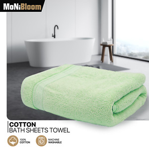 100% Cotton 35x70 Inch Bath Sheet Oversized Soft Absorbent Quick Dry Bath Towel