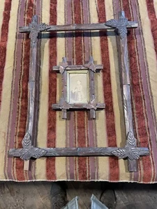 Tramp Art Primitive Frames - Picture 1 of 5