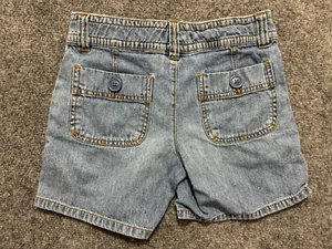Faded Glory Originals Denim Jean Shorts Girls Size 7 Blue Adjustable Waist - Picture 1 of 8
