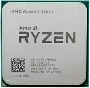 AMD Ryzen 5 1600X CPU R5 3.6 GHz Processors 6-Cores 16 MB Socket AM4 Max 4.0GHz - Picture 1 of 1
