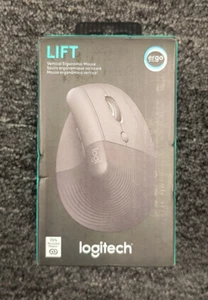 Logitech Lift Vertical Ergonomic Mouse Wireless Bluetooth - Black, OBN, B1 - Photo 1/3