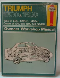 Haynes - Triumph 1300 & 1500/1965-1974 / Besitzer Werkstatthandbuch - - Bild 1 von 9