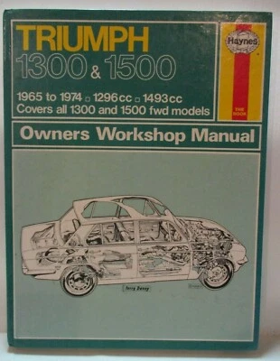 Haynes - Triumph 1300 & 1500/1965-1974 / Proprietari Manuale Officina - - Immagine 1 di 4