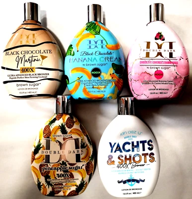 Lot of 5 Indoor Tanning Bed Lotions - Brown Sugar Bronzer Lotions - SALON DIRECT - Image 1 of 2