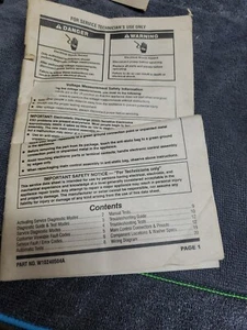MAYTAG BRAVO WASHER MANUAL PART # W10240504A☆☆☆☆☆ FREE SHIPPING - Picture 1 of 3