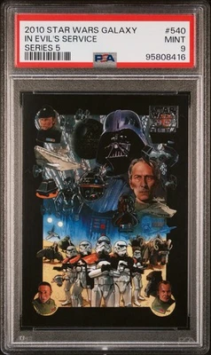 PSA 9 2010 Topps Star Wars Galaxy In Evil’s Service Series 5 Pop 2 None Higher - Image 1 of 2