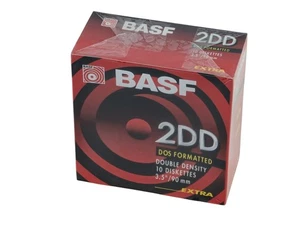 BASF 2DD DOS Formatted Double Density 3.5" Floppies - Box of 10 - Sealed! - Picture 1 of 7