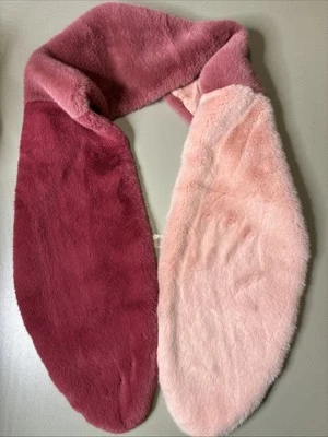 Bufanda halógena Atlantic Pacific para mujer 70" bloque de color de piel rosa suave retro de lujo Foto 1 de 4