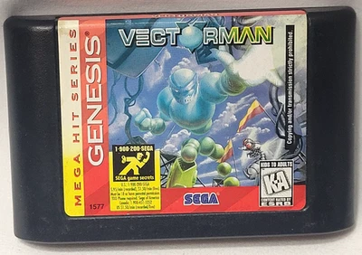 Vectorman Sega Genesis Cartridge Tested - Image 1 of 2
