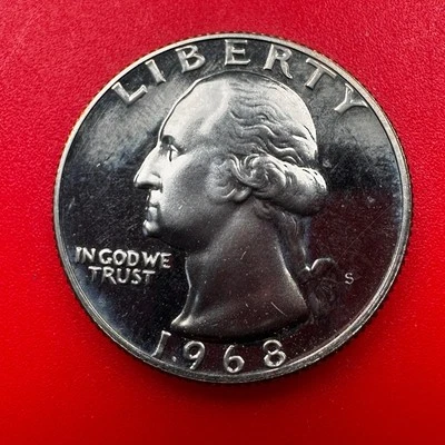 1968 S WASHINGTON QUARTER PROOF - Image 1 of 2