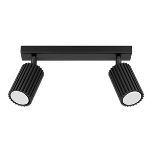 Lámpara de Techo Negro Pequeño B: 30 CM 2-flammig GU10 De Aluminio Focos - Imagen 1 de 8