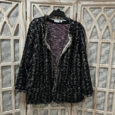 Blazer/chaqueta negra Joan Rivers talla 3X Foto 1 de 4