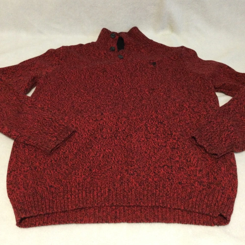 Suéter IZOD Niños Niños Rojo Cuello Simulado Abotonado Talla 14/16 Foto 1 de 4