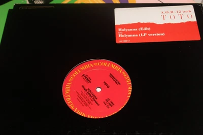 Toto Holyanna beautiful promo only 12" 1985 Columbia stickered cover NM - Image 1 of 2