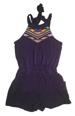 Super Cute Navy Halter Jumper W/Pockets Size S - Image 1 of 4