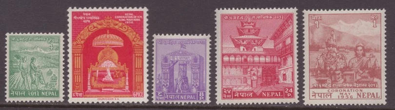 Nepal 84 a 88 como nuevo juego ligeramente bisagras - leer Foto 1 de 1